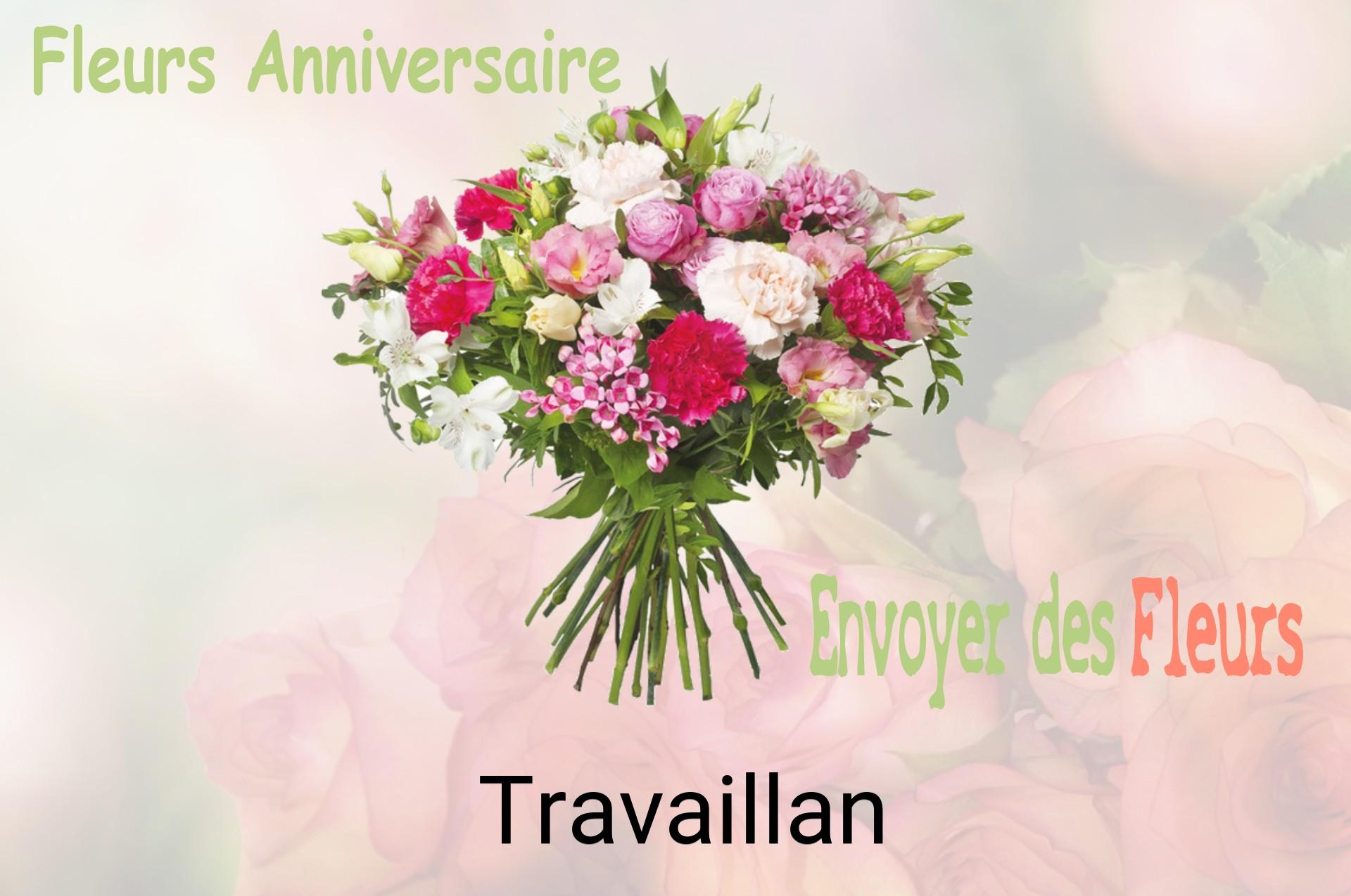 Bouquet de fleurs d’anniversaire livré à Travaillan